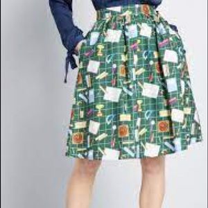 ModCloth Fit and Flirt A-Line Skirt Size S NWT